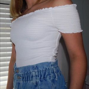 White crop top